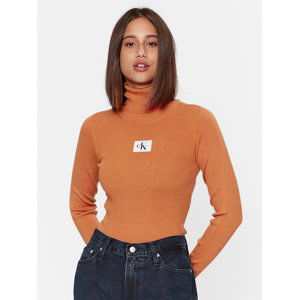 Calvin Klein dámský oranžový rolák - XS (SEC)