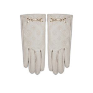Guess dámské krémové rukavice - L (TAU)