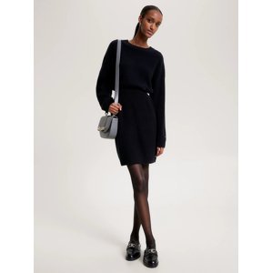 Tommy Hilfiger dámské černé úpletové šaty - L/R (BDS)