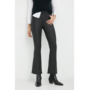 Pepe Jeans černé povoskované kalhoty  FLARE - 30/32 (0)