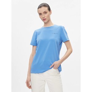 Tommy Hilfiger dámské modré tričko 1985 - M (C30)