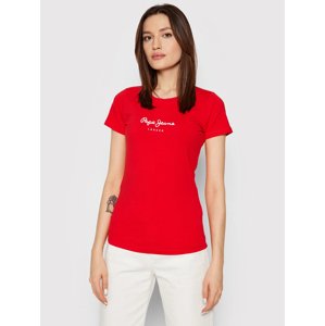 Pepe Jeans dámské  červené tričko  NEW VIRGINIA - S (241)