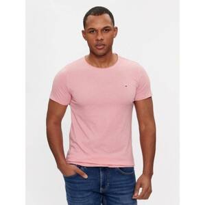 Tommy Jeans pánské růžové tričko - L (TIC)