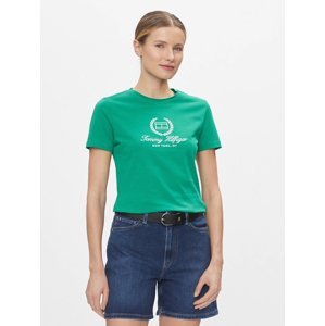 Tommy Hilfiger dámské zelené tričko - XS (L4B)