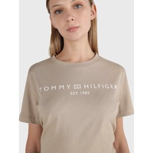 Tommy Hilfiger dámské béžové šaty - XXL (AEG)