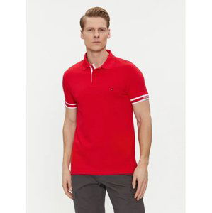 Tommy Hilfiger pánské červené polo tričko - XXL (XLG)