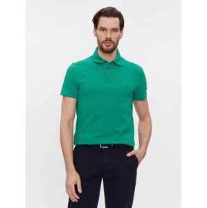 Tommy Hilfiger pánské zelené polo tričko - L (L4B)