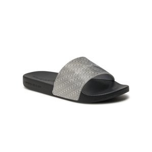 Calvin Klein dámské šedočerné pantofle  - 40 (0GN)