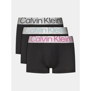 Calvin Klein pánské černé boxerky 3pack - S (MHQ)