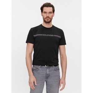Tommy Hilfiger pánské černé tričko  - M (BDS)