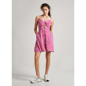 Pepe Jeans dámské růžové šaty DENISE - S (363)