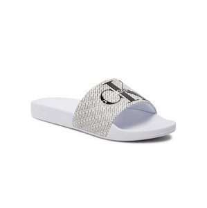 Calvin Klein dámské bílé pantofle  - 38 (01W)