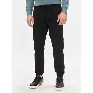 Calvin Klein pánské černé cargo kalhoty - S (BEH)