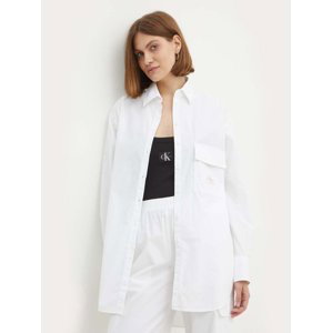 Calvin Klein dámská bílá košile - M (YAF)