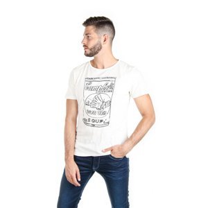Pepe Jeans pánské smetanové tričko Wonton - L (808)