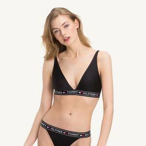 Tommy Hilfiger dámská černá podprsenka Triangle Bralette - M (990)