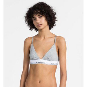 Calvin Klein dámská šedá podprsenka Triangle - L (020)