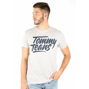 Tommy Hilfiger pánské šedé tričko - XL (038)