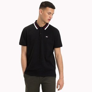 Tommy Jeans pánské černé polo Classics