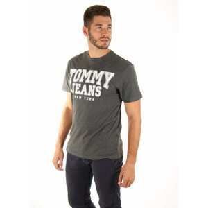 Tommy Hilfiger pánské šedé tričko Essential - XL (075)