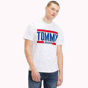 Tommy Hilfiger pánské bílé tričko Essential - XXL (100)