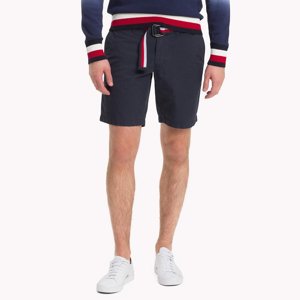 Tommy Hilfiger pánske tmavomodré šortky s opaskom