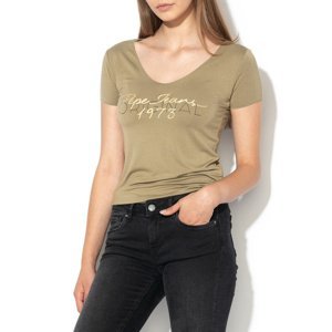 Pepe Jeans dámské khaki tričko Jane - S (729)