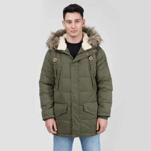 Pepe Jeans pánská péřová khaki bunda - L (886)