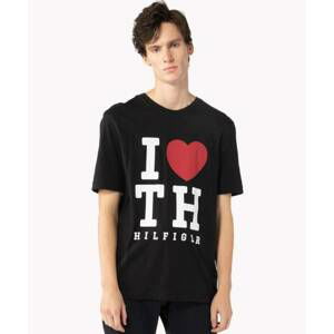 Tommy Hilfiger pánské černé tričko Big Love - XL (083)
