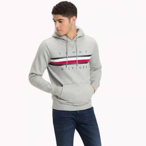 Tommy Hilfiger pánská šedá mikina Hoody - XXL (501)