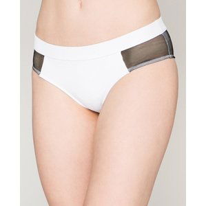 Calvin Klein dámské bílé plavkové kalhotky - S (100)