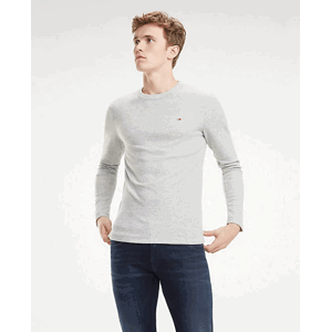 Tommy Hilfiger pánské šedé tričko Heather - XXL (038)