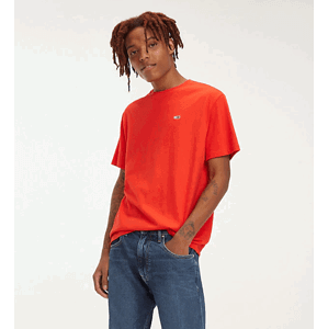 Tommy Hilfiger pánské červené tričko Tommy - XXL (667)