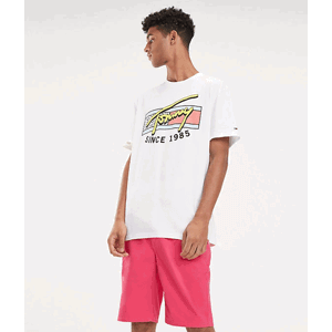 Tommy Hilfiger pánské bílé tričko Neon script - XXL (100)