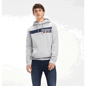 Tommy Hilfiger pánská šedá mikina Essential