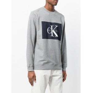 Calvin Klein pánská šedá mikina Hotoro - XL (035)