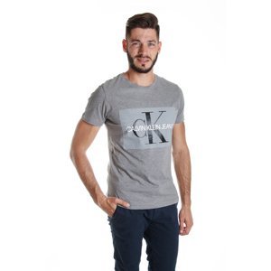 Calvin Klein pánské šedé tričko Core - S (039)