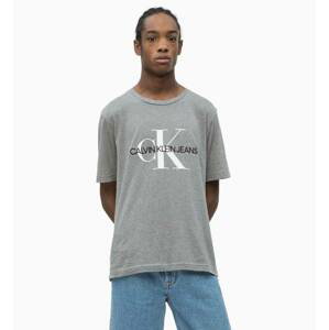 Calvin Klein pánské šedé tričko Embro - L (039)