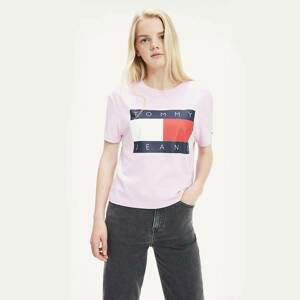 Tommy Hilfiger dámské fuchsiové tričko Tommy - S (VFE)