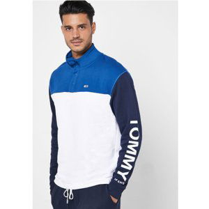 Tommy Jeans pánská bílo modrá mikina - L (002)