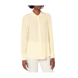 Tommy Hilfiger dámská žlutá košile s proužkem