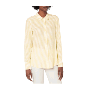 Tommy Hilfiger dámská žlutá košile s proužkem - L (791)