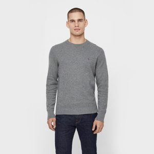 Tommy Hilfiger pánský šedy svetr Mesh - XL (043)