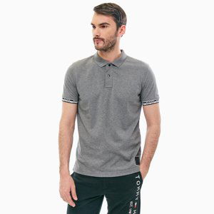 Tommy Hilfiger pánské šedé polo Heather - M (043)