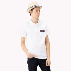 Tommy Hilfiger pánské bílé polo Pocket