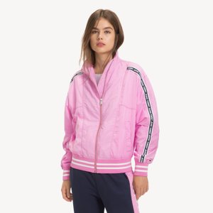 Tommy Hilfiger dámský růžový bomber Tape