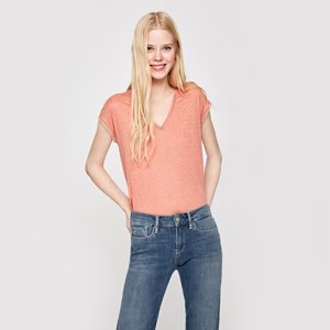 Pepe Jeans dámské lososové tričko Clementine - M (193)