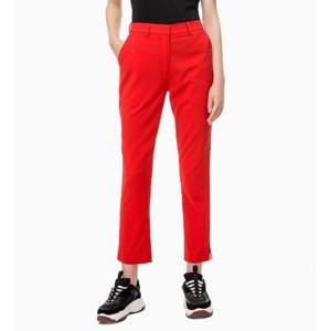 Calvin Klein dámské červené volnočasové 7/8 kalhoty - 29/32 (645)