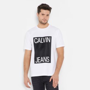 Calvin Klein pánské bílé tričko Box - XXL (112)