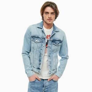 Pepe Jeans pánská světle modrá džínová bunda - XL (000)